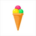 Ice cream icon Royalty Free Stock Photo